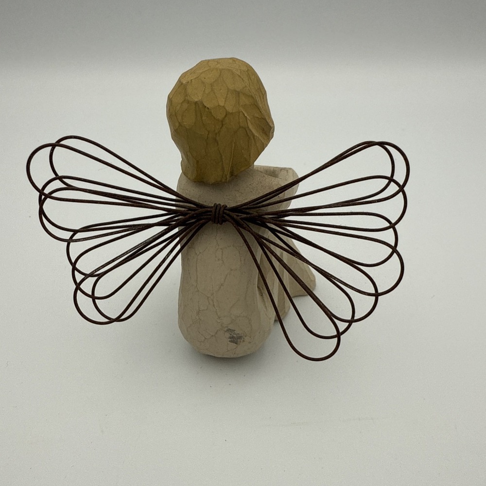 Willow Tree Sitting Angel Of Patience DEMDACO 2000 Susan Lordi Figurine Vintage - Picture 3 of 7
